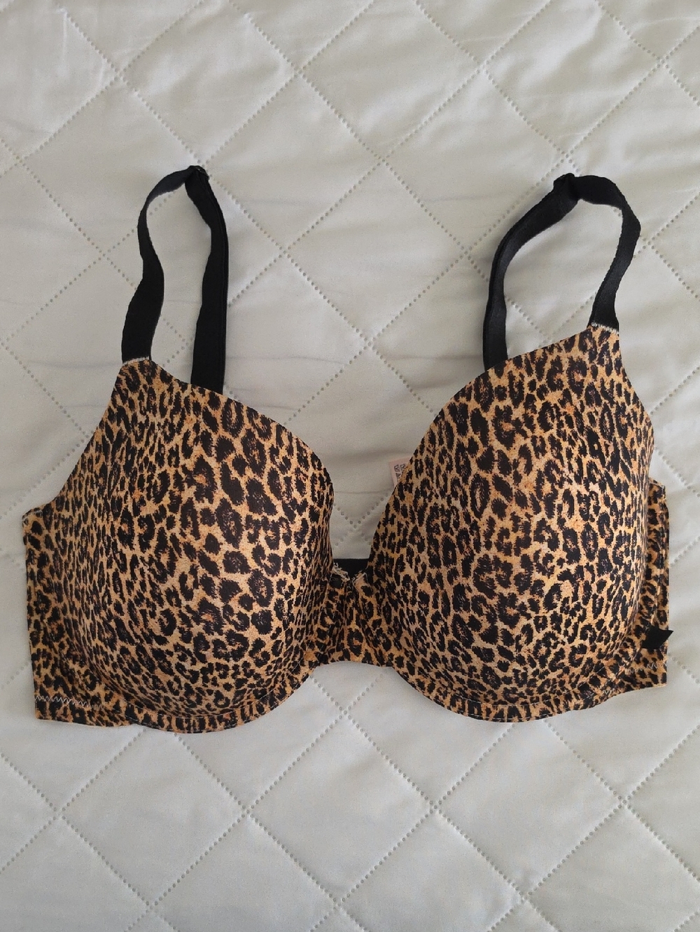 Victoria's Secret Lined Demi Leopard Print Bra - Size 34 DDD